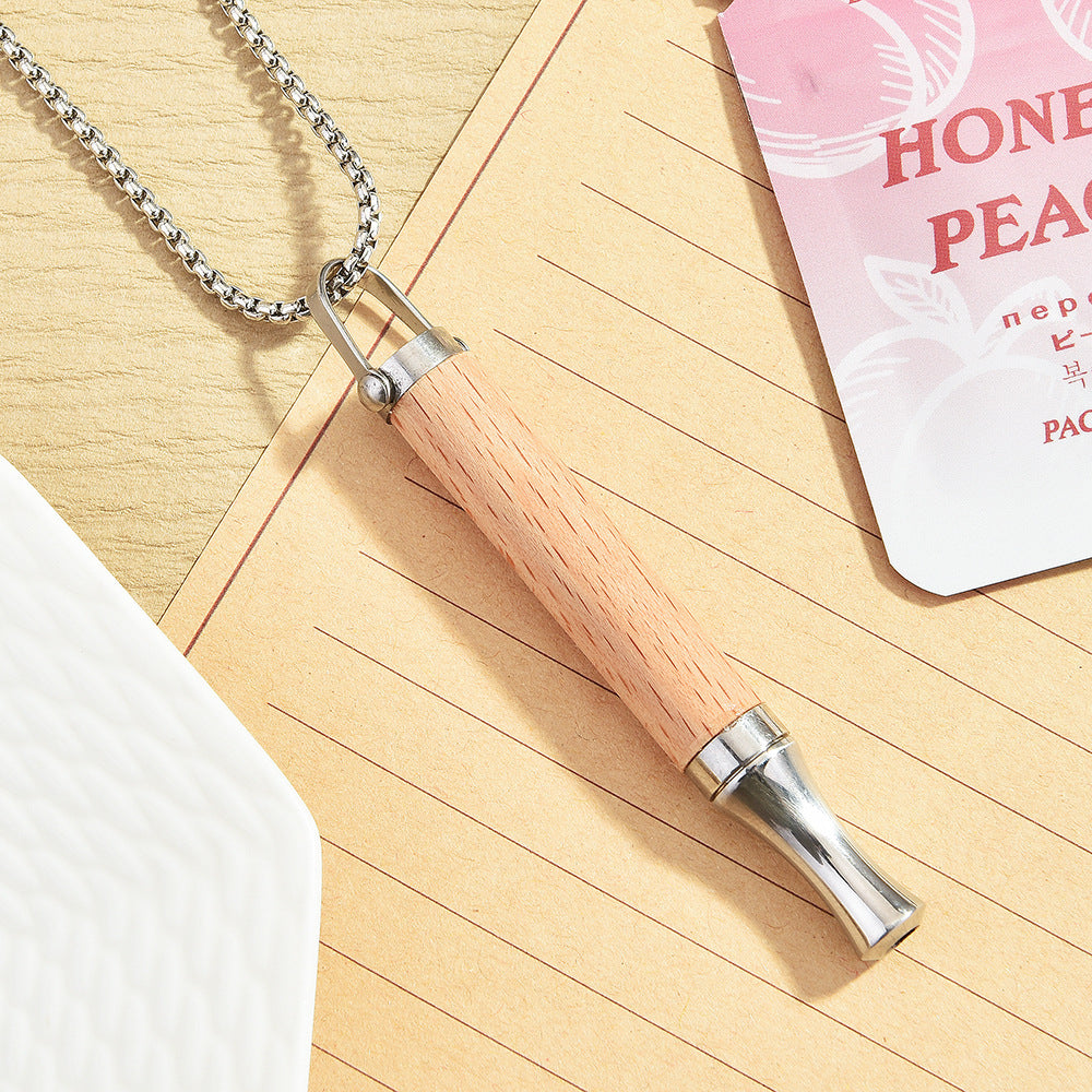 Replaceable Flavor Smoking Cessation Necklace Inhaler