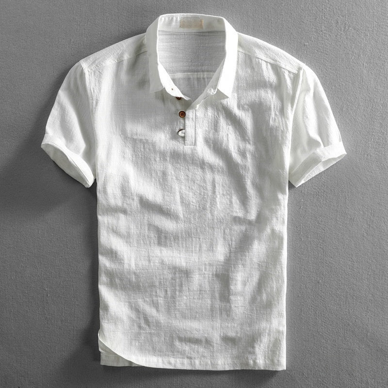 Mens Slim Fit Linen Shirt