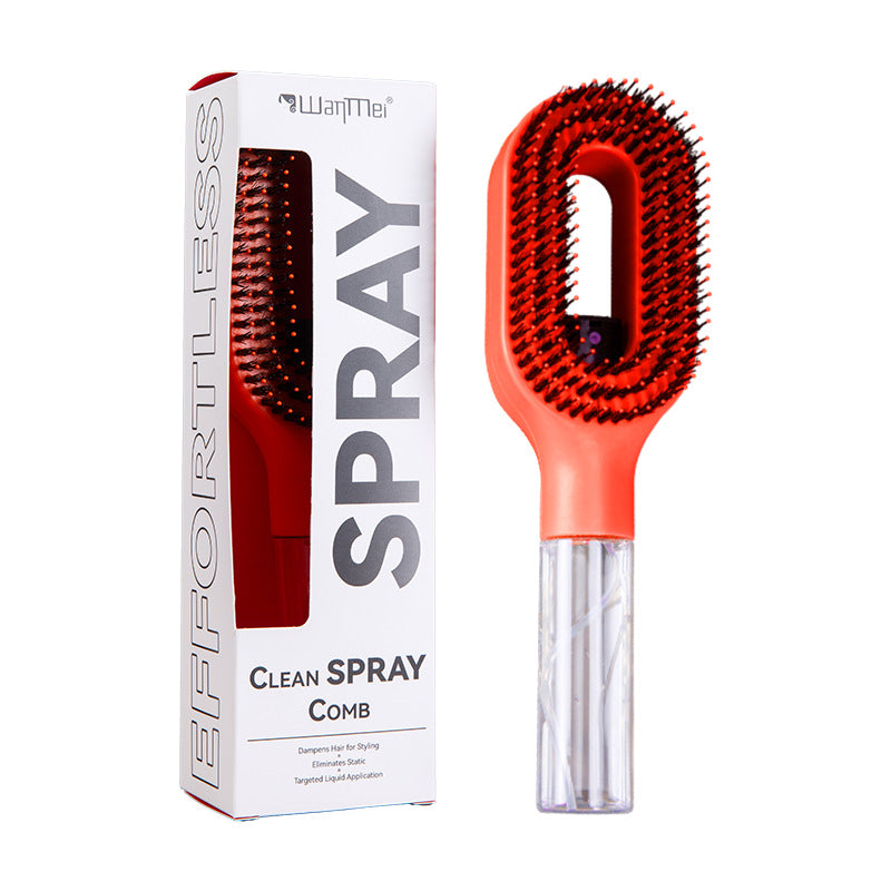 2-in-1 Hair Spray Comb with Fine Mist – Detangling & Styling Tool