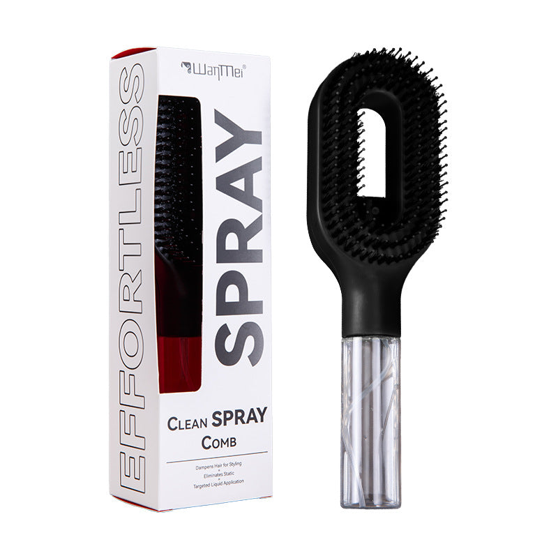 2-in-1 Hair Spray Comb with Fine Mist – Detangling & Styling Tool